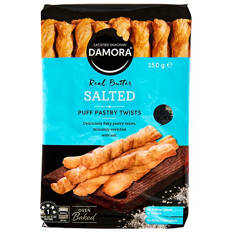 Puff Pastry Twists Salted 150g