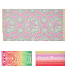 Velour Jacquard Beach Towel