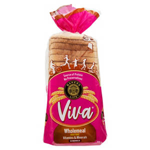 Viva Wholemeal High Fibre Vitamins & Minerals Sandwich 700g