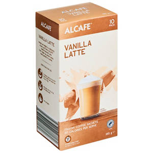 Vanilla Latte Coffee Sachets 10 Pack 185g