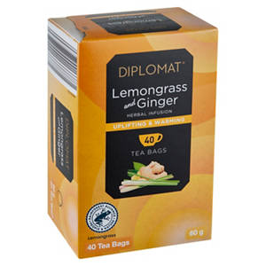 Lemongrass and Ginger Herbal Infusions 40 Pack 60g