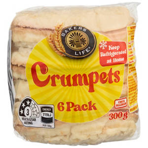 Crumpets 6 Pack 300g