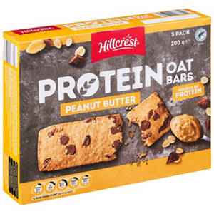 Hillcrest Protein Oat Bars Peanut Butter 5 Pack