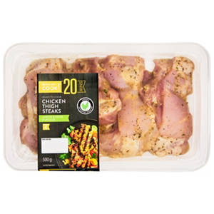 Lemon & Herb Marinated Chicken Thigh Steaks 500g