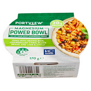 Tuna Protein Power Bowl with Brown Rice, Pearl Couscous, Tomato & Onion