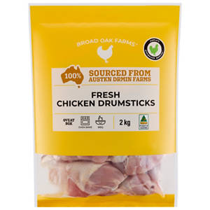 RSPCA Approved Chicken Drumsticks Bulk Pack 2kg