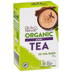Organic Chai Tea Bags 50 Pack 90g