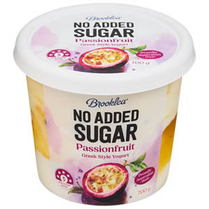Brooklea No Added Sugar Yogurt