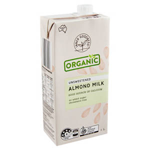 Organic Unsweetened Almond Milk 1L