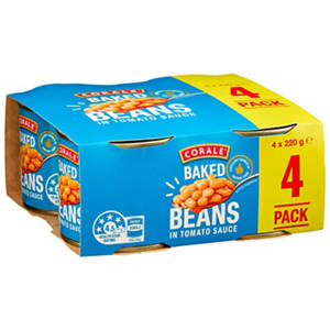 Baked Beans 4 Pack 220g