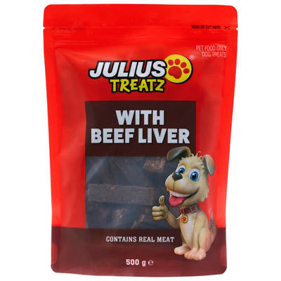 Beef Liver Dog Treats 500g