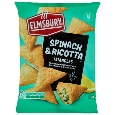 Spinach & Ricotta Triangles 12 Pack 360g