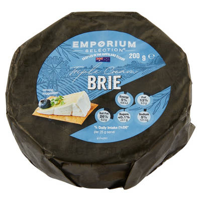 EMPORIUM SELECTION Triple Cream Brie Cheese 200g