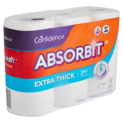 Paper Towels 3ply 3 Pack