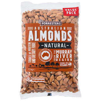 FORRESTERS Almonds Natural 1.2kg