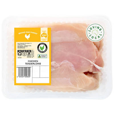 BROAD OAK FARMS RSPCA Approved Chicken Tenderloin per kg
