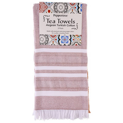 Cotton Tea Towel 3 Pack