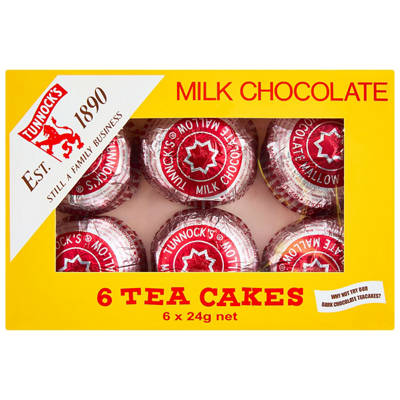 TUNNOCK'S Tea Cakes 6 Pack 144g