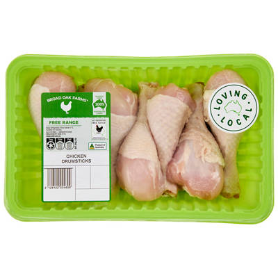 BROAD OAK FARMS Free Range Chicken Drumsticks