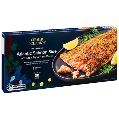 CURATED COLLECTION Atlantic Salmon Side with Tuscan Style Herb Crust 700g