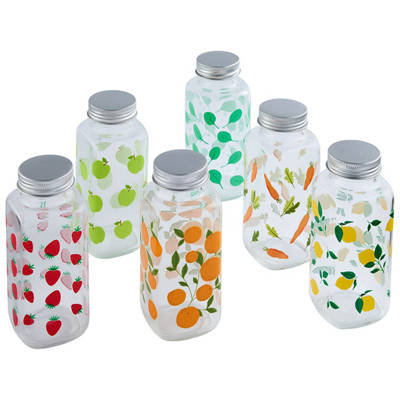 MELII Glass Juice Bottles