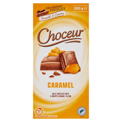 CHOCEUR Caramel Chocolate Block 200g
