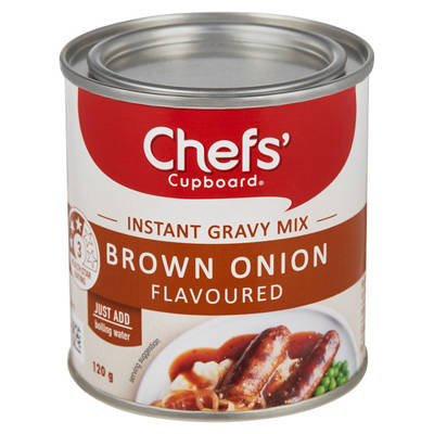 CHEFS' CUPBOARD Instant Gravy Mix Brown Onion Flavoured 120g