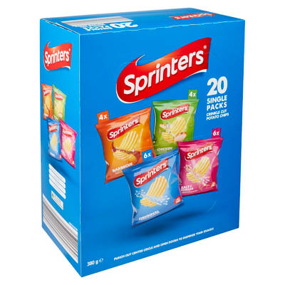 SPRINTERS Crinkle Cut Multipack 20 Pack 380g