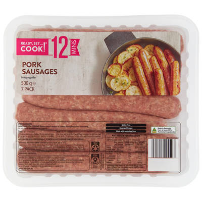 READY, SET…COOK! Pork Sausages 500g