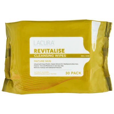 LACURA Assorted Cleansing Wipes 30 Pack, 30 pack — Aldi