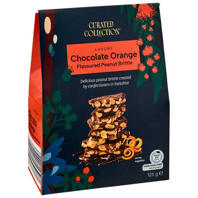 CURATED COLLECTION Gourmet Chocolate Orange Peanut Brittle 150g
