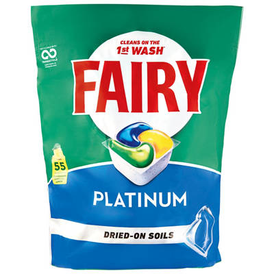 FAIRY Platinum Dishwasher Tablets Lemon 55 Pack