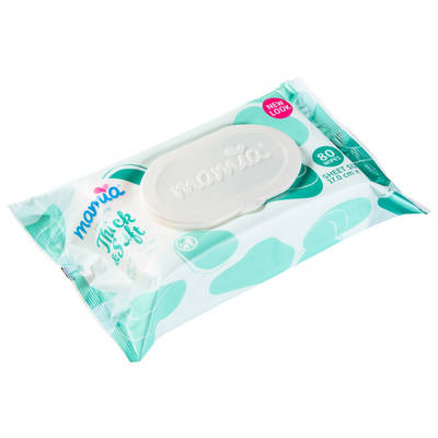 MAMIA Embossed Fragrance Free Baby Wipes 80 Pack, 80 pack — Aldi