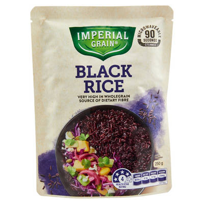 Microwave Rice Pouch Black Rice 250g