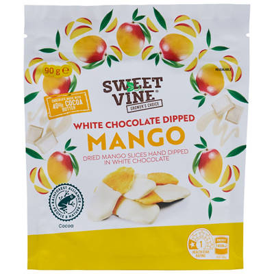 ALDI White Chocolate Dipped Mango 90g