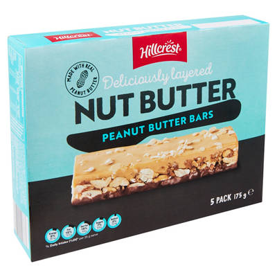 Nut Butter Bars Peanut Butter 5 Pack 175g