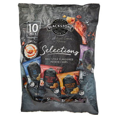 Deli Style Flavoured Potato Chips 10 Pack 280g