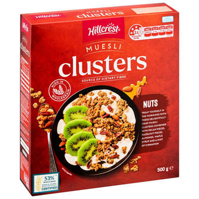 HILLCREST Muesli Cluster Nut 500g