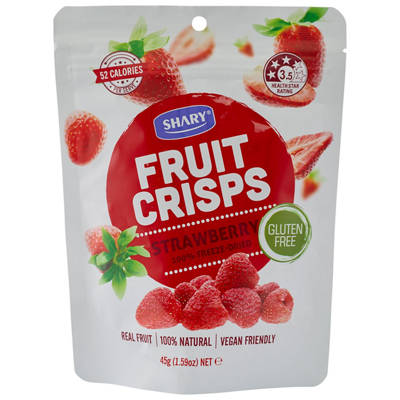 BRANDED Freeze Dried Fruit Crisps Strawberry 45g