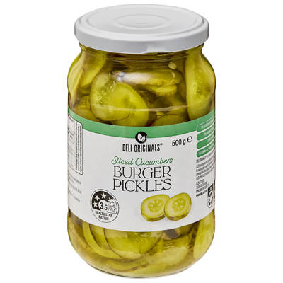 DELI ORIGINALS Burger Pickles 500g