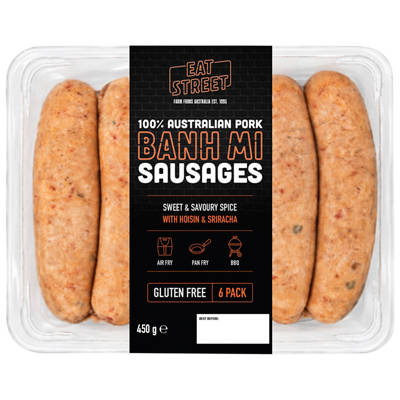 BRAND MISSING Pork Banh Mi Sausages 6 Pack 450g