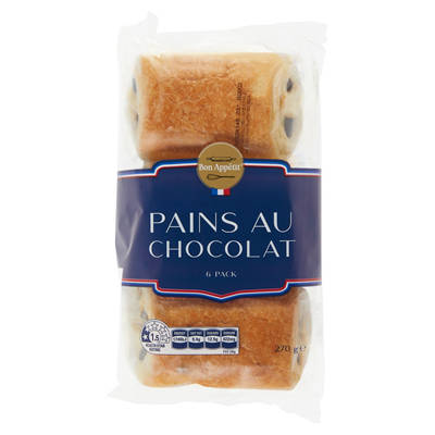 BON APPETIT Pains Au Chocolat 6 Pack 270g