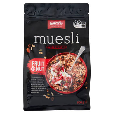 HILLCREST Fruit & Nut Muesli 500g