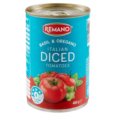 Italian Diced Tomatoes with Basil & Oregano 400g