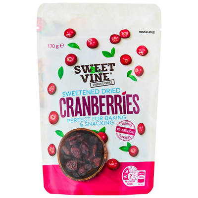 SWEET VINE Dried Cranberries 170g