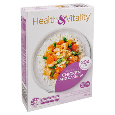 HEALTH & VITALITY Chinese Style Chicken and Cashew 280g