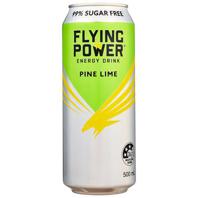 FLYING POWER Energy Drink Pine Lime 99% Sugar Free 500ml