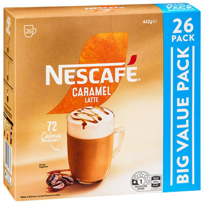 NESCAFE Caramel Latte Sachet 26 Pack 325g