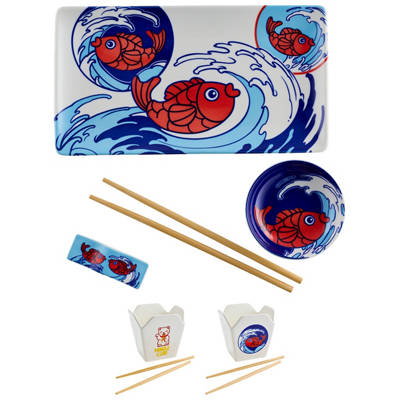 CROFTON Noodle Bowl Set, Takeaway Box Set or Sushi Set