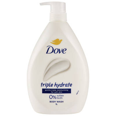 DOVE Triple Hydrate Body Wash 1L